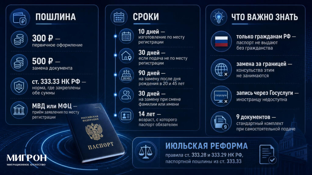 Паспорт РФ инфографика