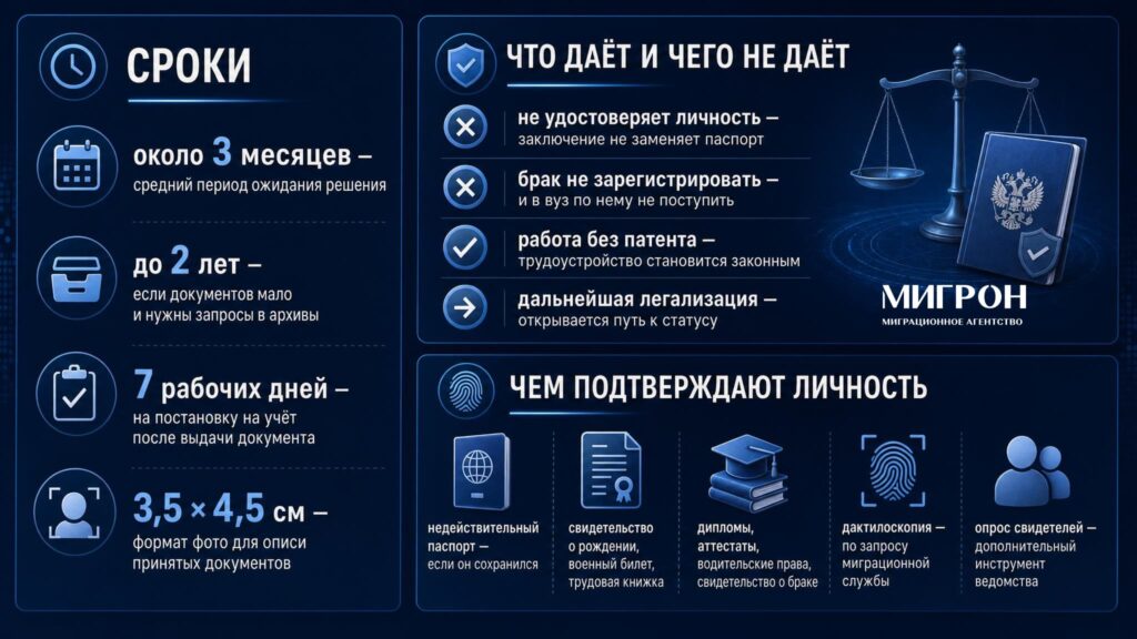 Установление личности инфографика