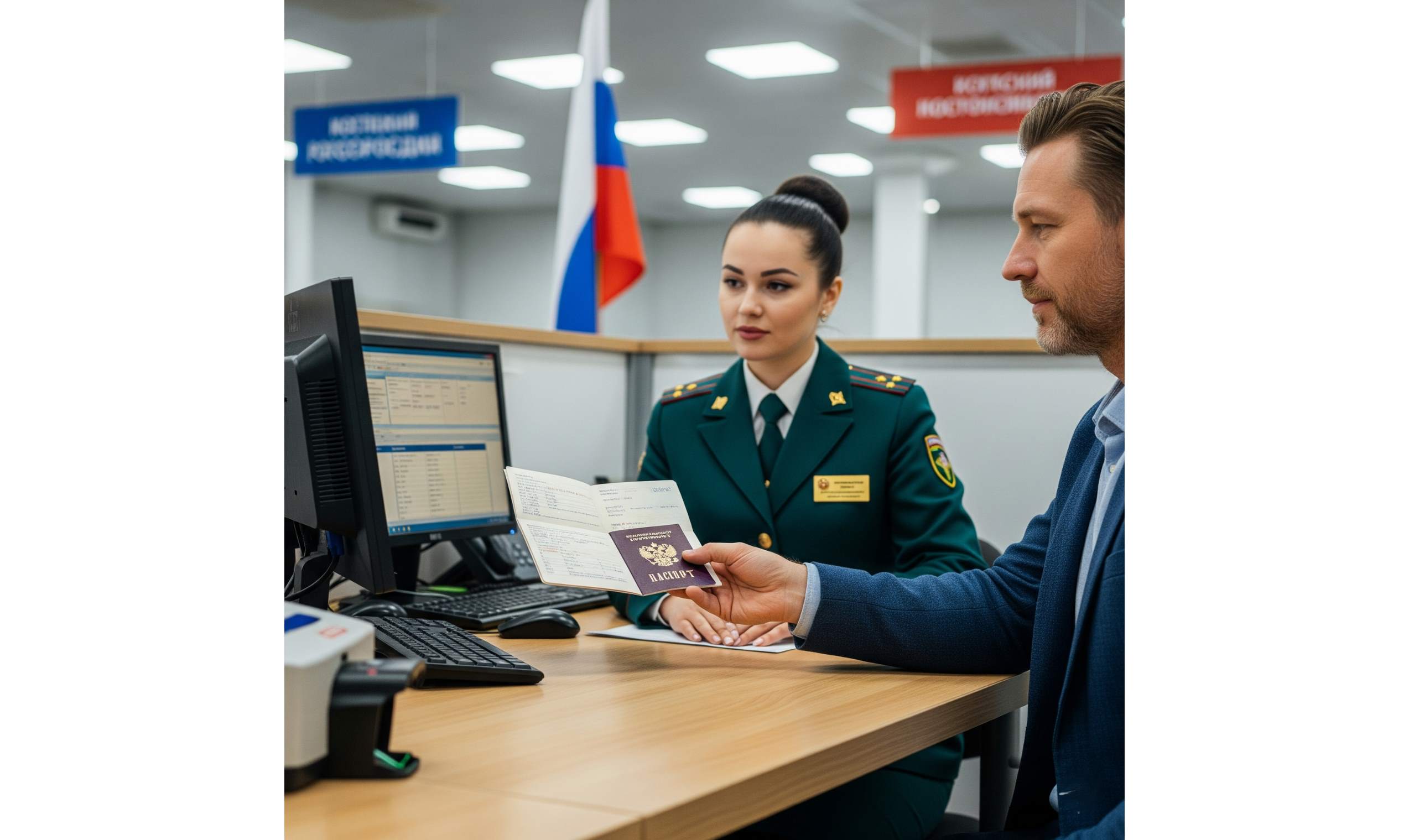 Миграционная карта для иностранцев, въезжающих в Россию