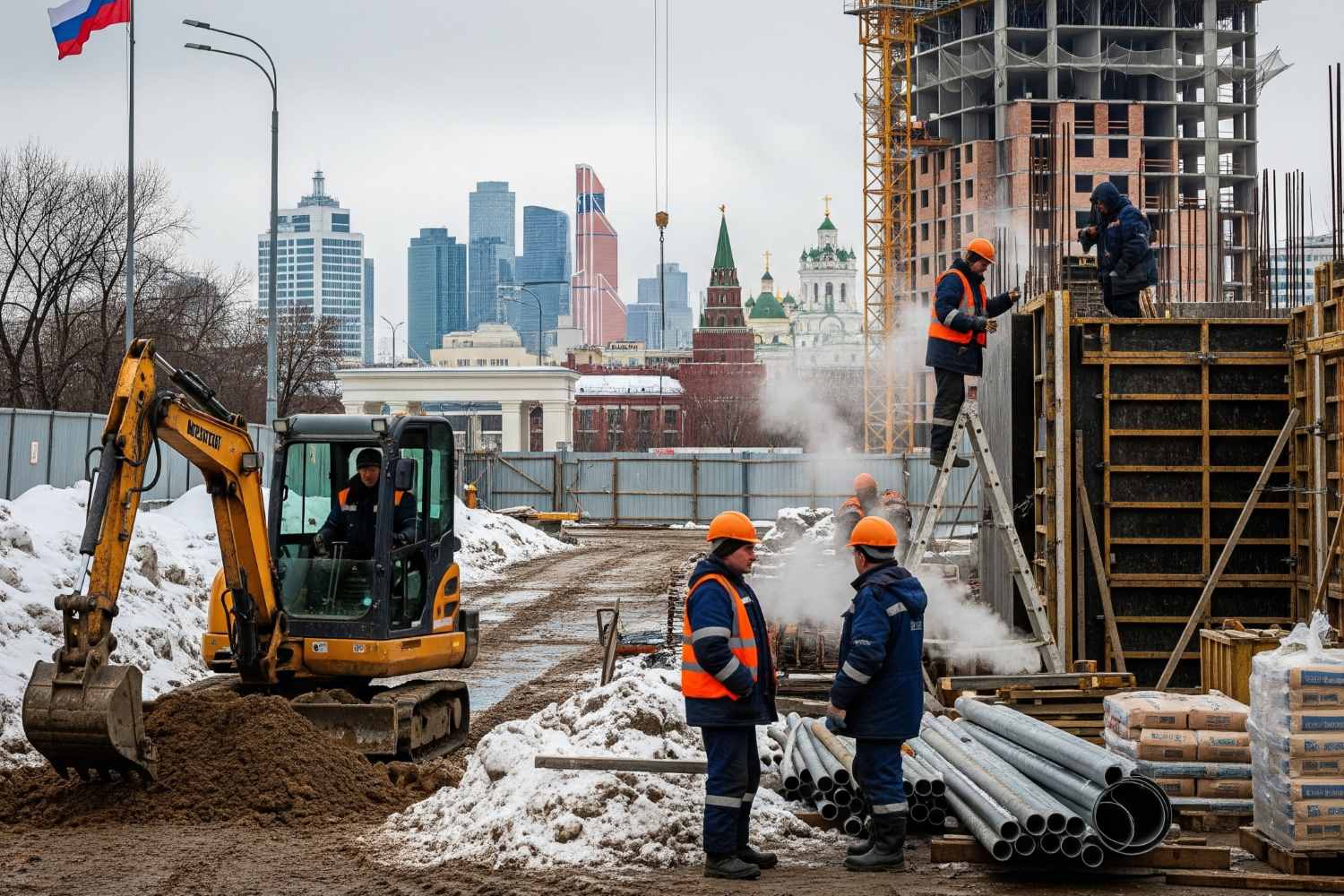 трудоустройство мигрантов на строительстве