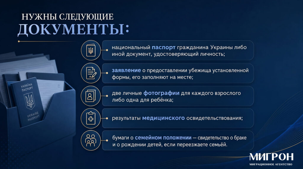 Временное убежище в РФ документы